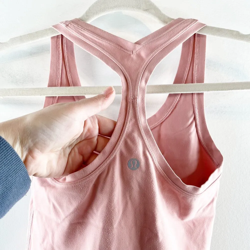 Lululemon Cool Racerback Tank Top Racing Length Pink 4 - Image 4