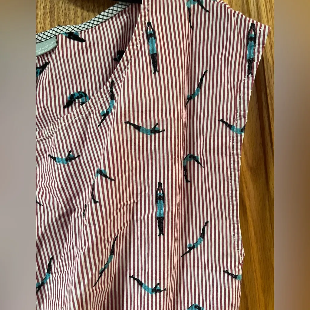 Maeve by Anthropologie Bathing‎ Beauty Stripe Embroidered Side-Tie Cotton Dress - Image 11