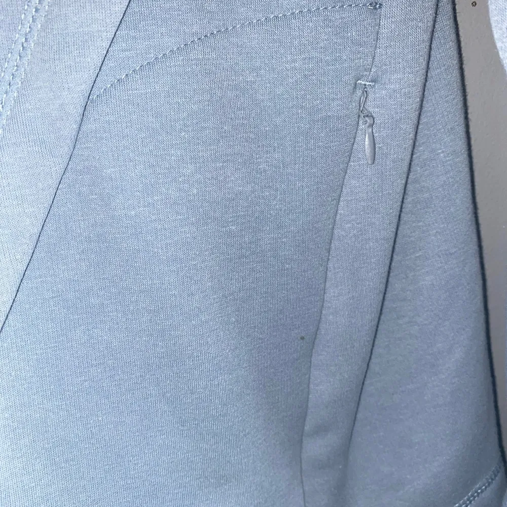 90 Degree By Reflex Blue Zip Neck Thumb Hole Long Sleeve Fleece Pullover XL - Image 6