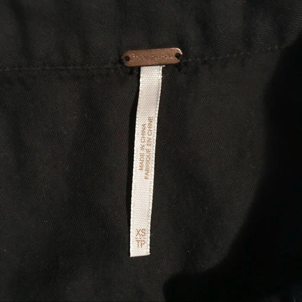 Too Far black Sleeveless Utility Long Tunic Vest Top oversized XS - Image 10