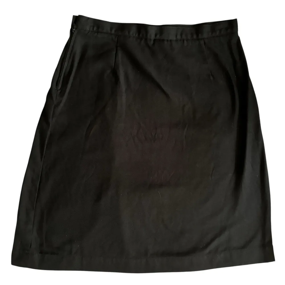 Lands' End Black A Line Skirt Women's Size 8 - Image 4