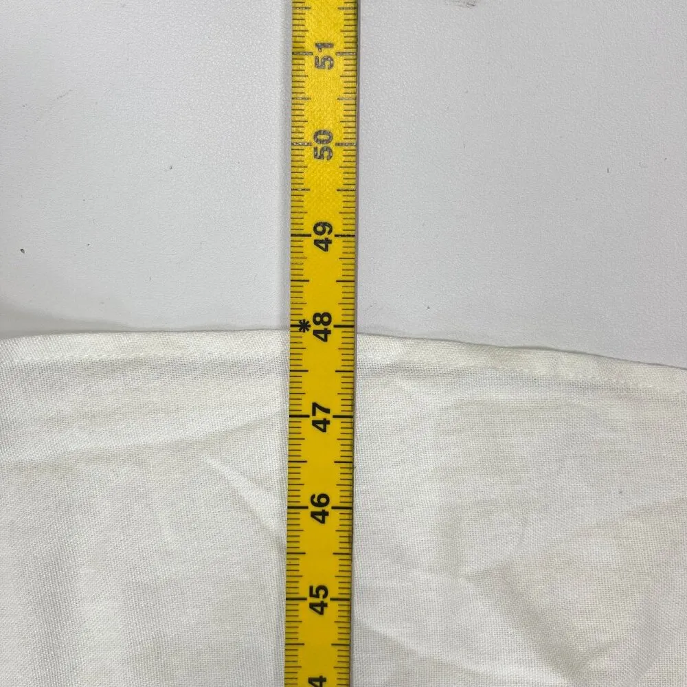 NWOT Farm Rio Linen Blend White Sleeveless Maxi Dress Size L - Image 14