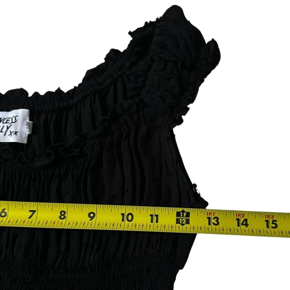 Princess Polly The Love Galore Black Tiered Romper Women's Size 2 | 11-14 - Image 6