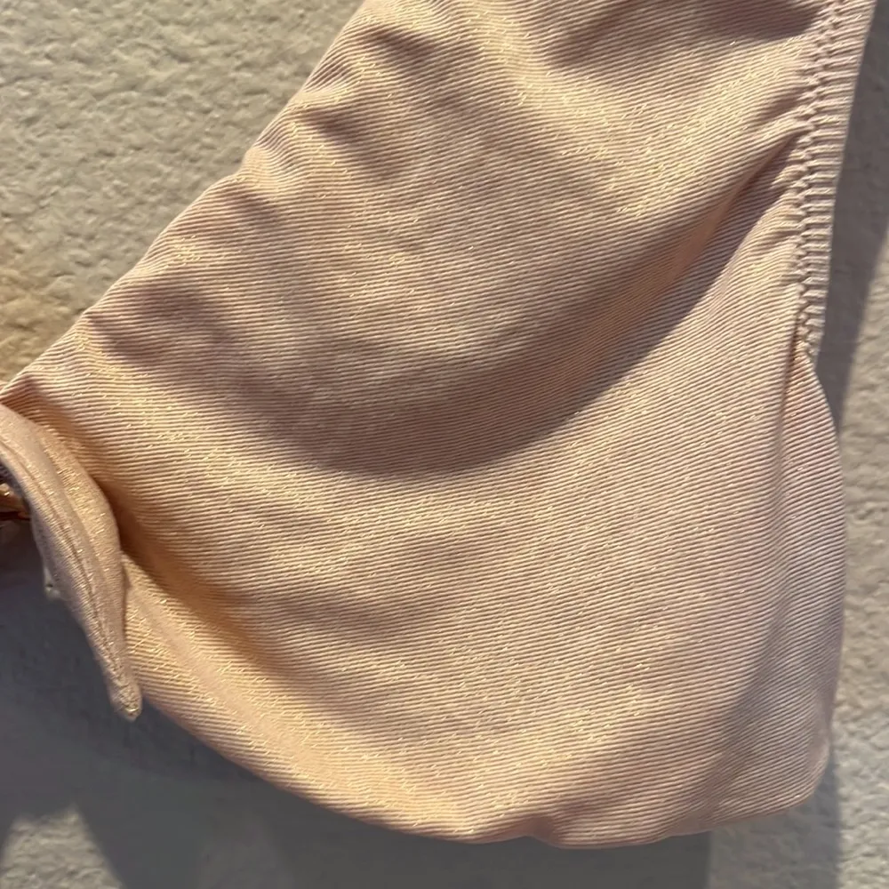 Aerie Pink Pink Gold Crop Top Bralette Top Size XL - Image 3