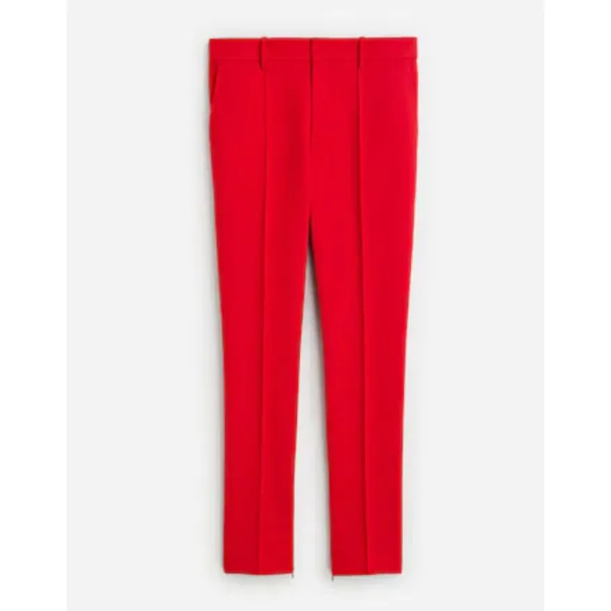 Madewell Mid Rise Slim Ankle Pant Straight Leg Red Classic Relaxed US 4 NWT - Image 3