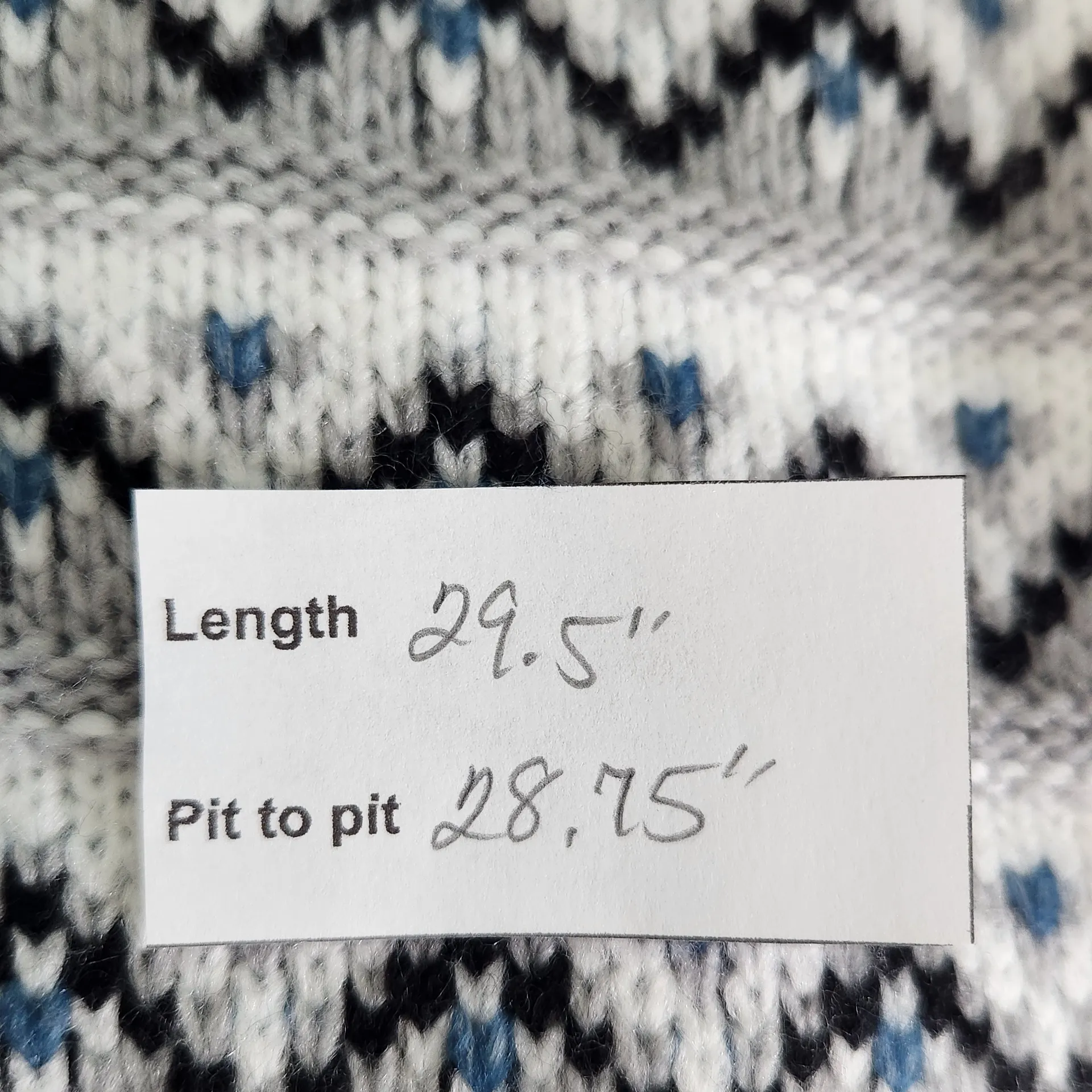 Croft & Barrow Gray Print Knit Sweater NWT Size 3X Gray and Black Sweater - Image 10