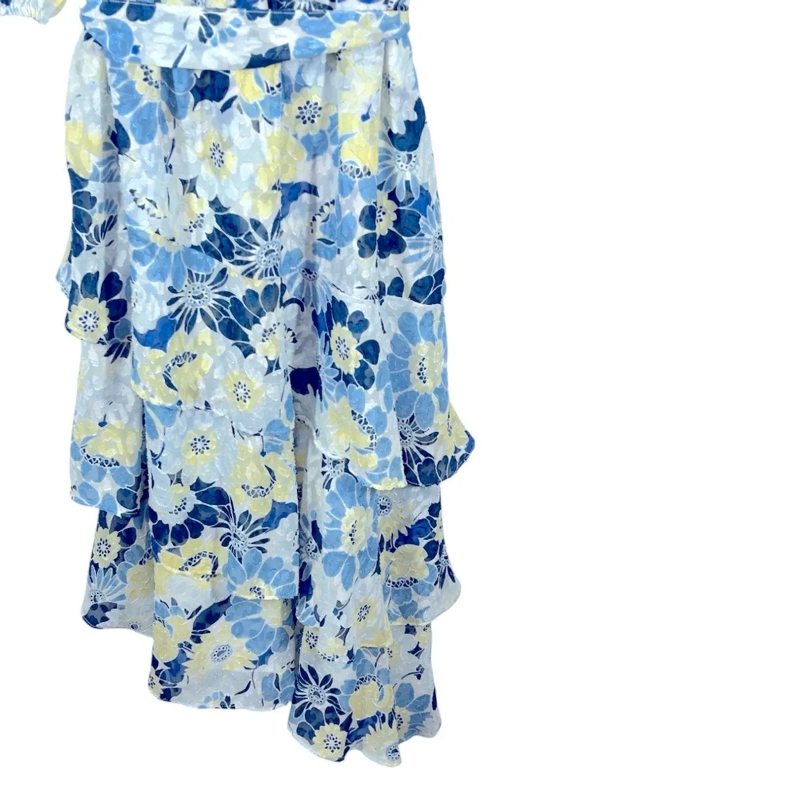 SugarLips Zippy Seaside Floral Ruffle Midi Dress – Size S, Elegant & Feminine - Image 13