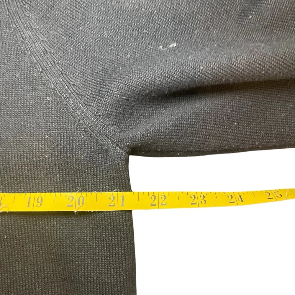 Alfred Dunner Black Red Floral Embroidered Button Front Cardigan Medium Grandma - Image 10