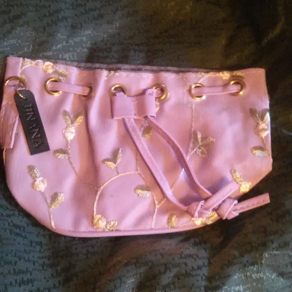 Faux Leather Embroidered Handbag - Image 3