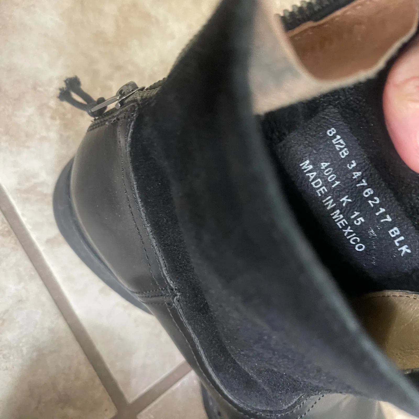 Frye Jamie Black Leather Suede Zip Ankle Booties Women's Size 8.5b EUC - Image 9