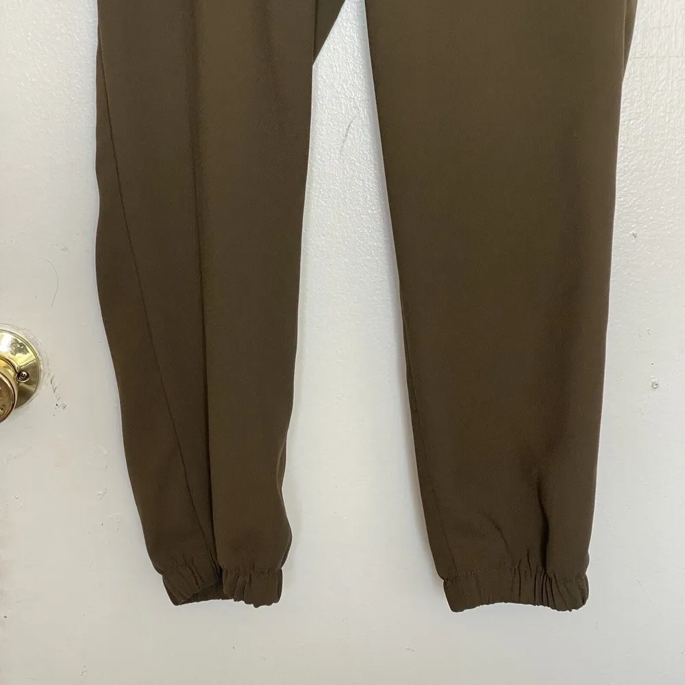 Express Pants Grandmacore Size Small Green Joggers Drawstring Ankle Mid Rise - Image 5