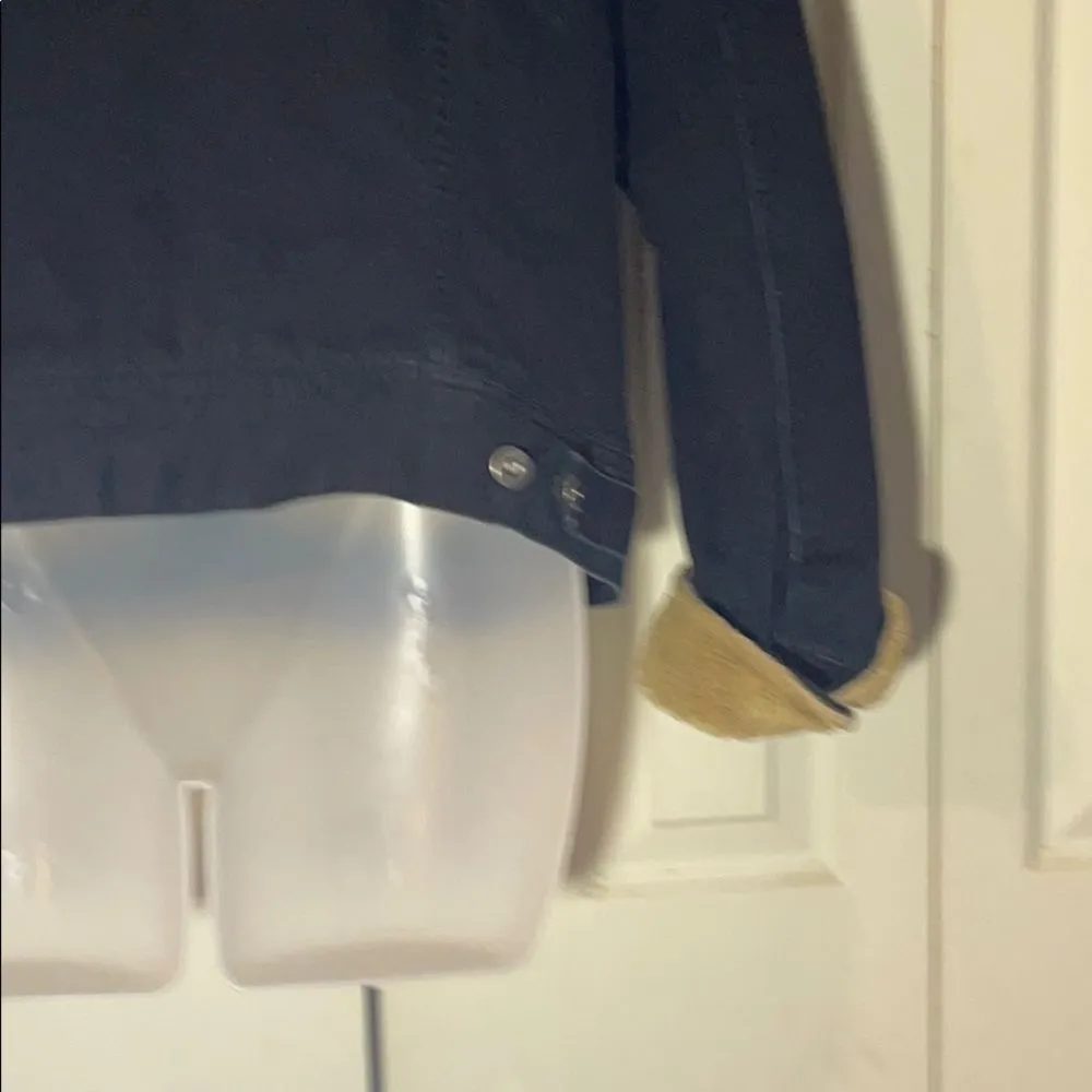 Tommy Hilfiger Denim Jacket Faux Fur Lining Vintage 1990s Y2K L - Image 10