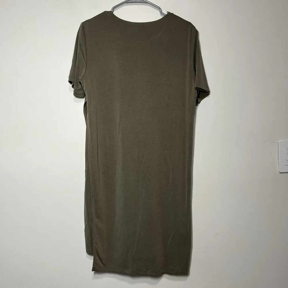 Club‎ Monaco NWT Peechie Knit Dress in Olive Green Size Large - Image 7
