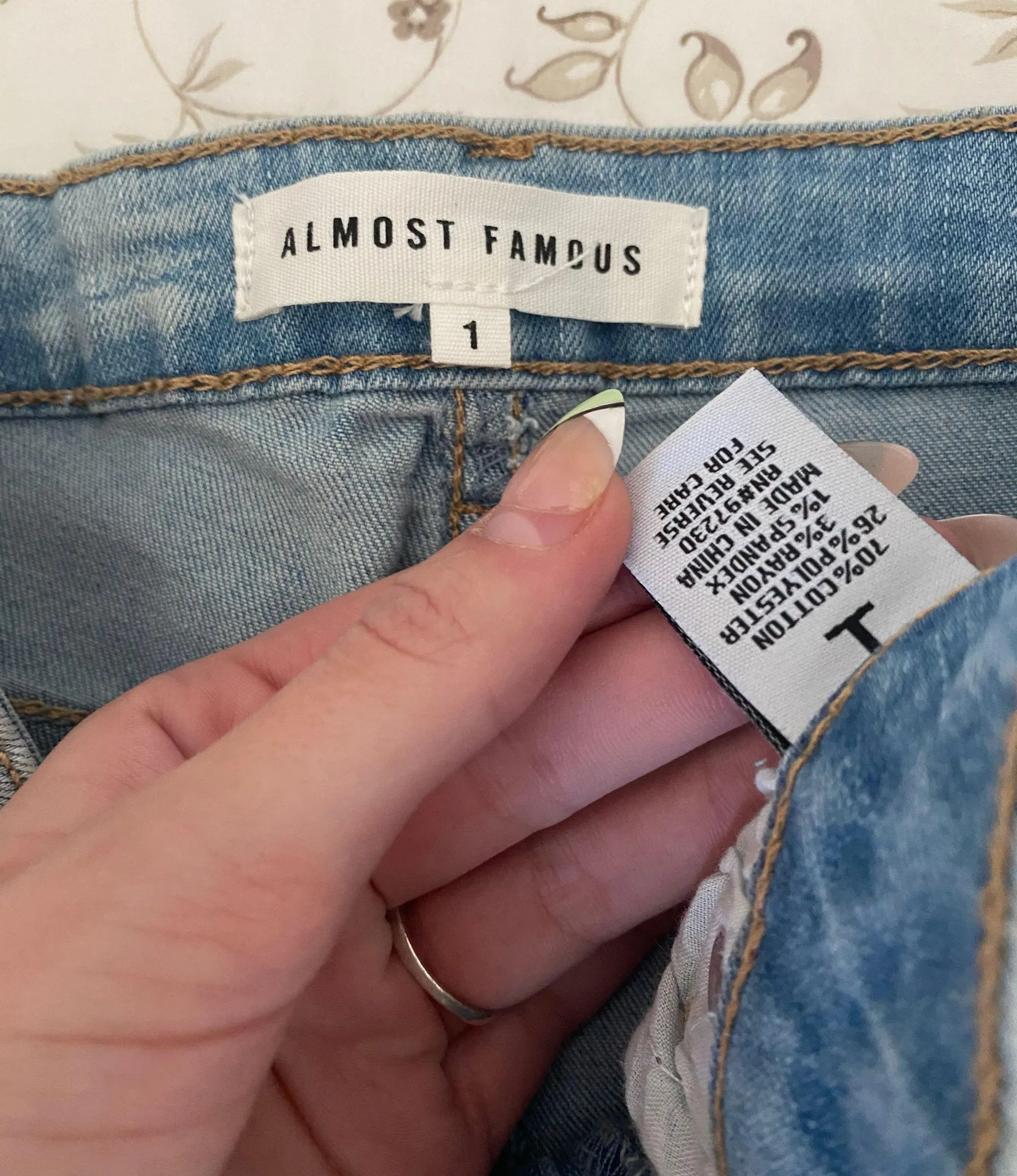 Almost Famous Size 1 Jeans - Image 3