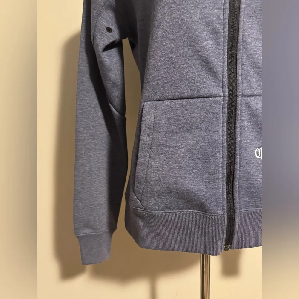 EUC Clique Navy and White Corona Light Custom Fleece Zip Hoodie size small Blue - Image 4