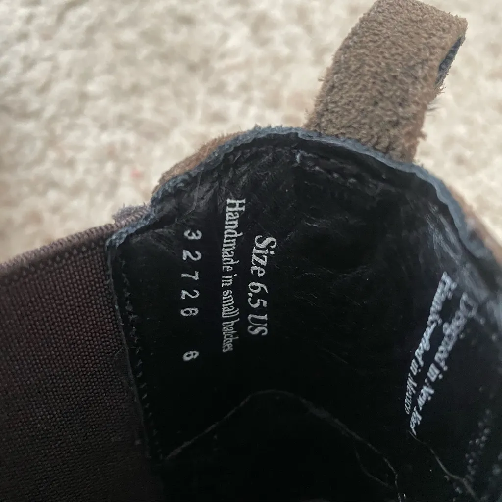 Thursday Boot Company Duchess Leather Suede Ankle Boots Green Size 6.5 - Image 7