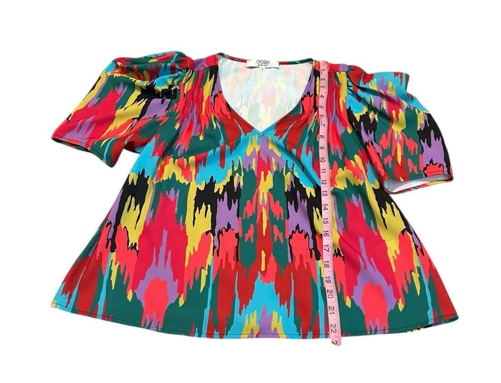 CROSBY Stetson top in electric ikat - Image 3