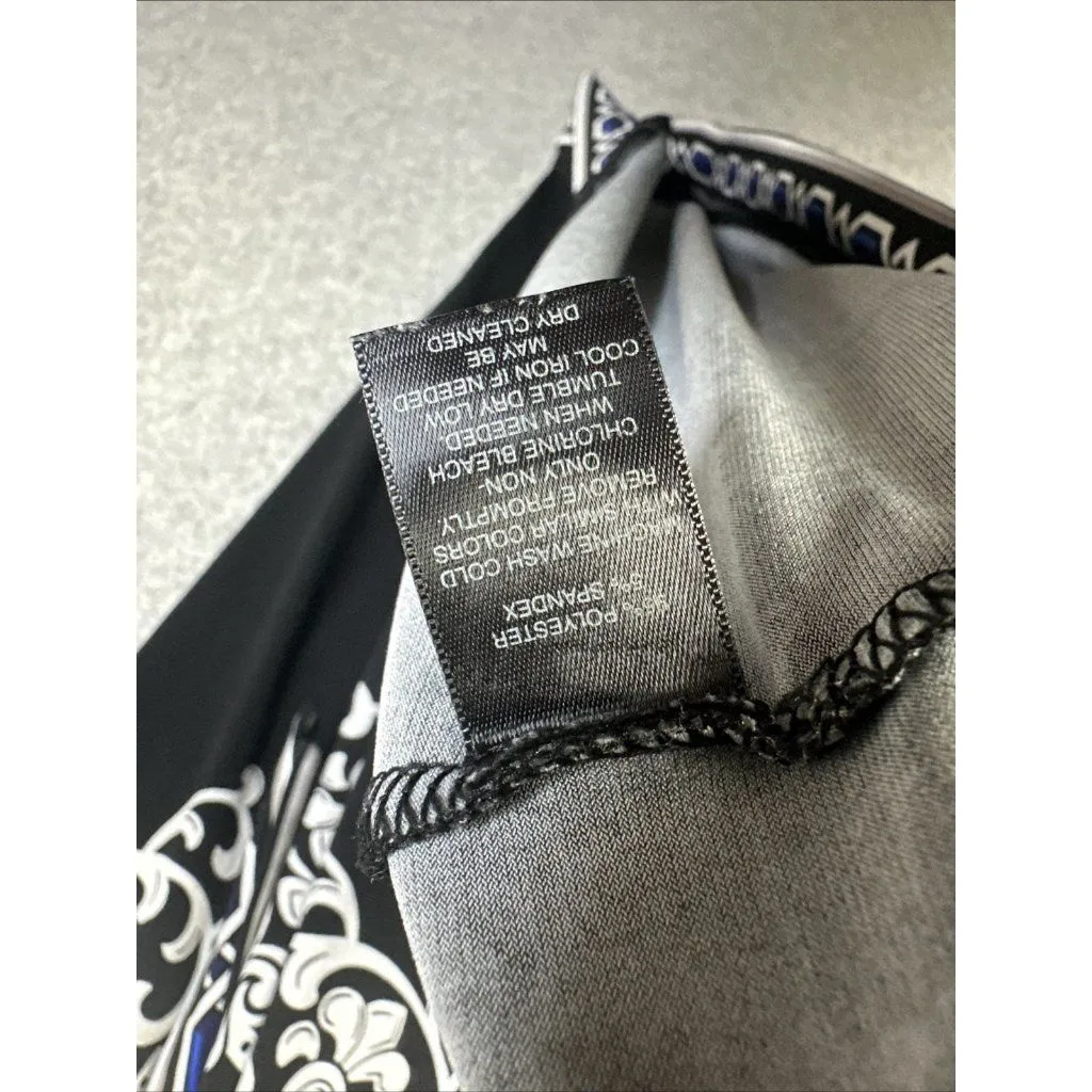 White House Black Market Small Womens Tank Top Sleeveless Black Stretch Keyhole - Image 10