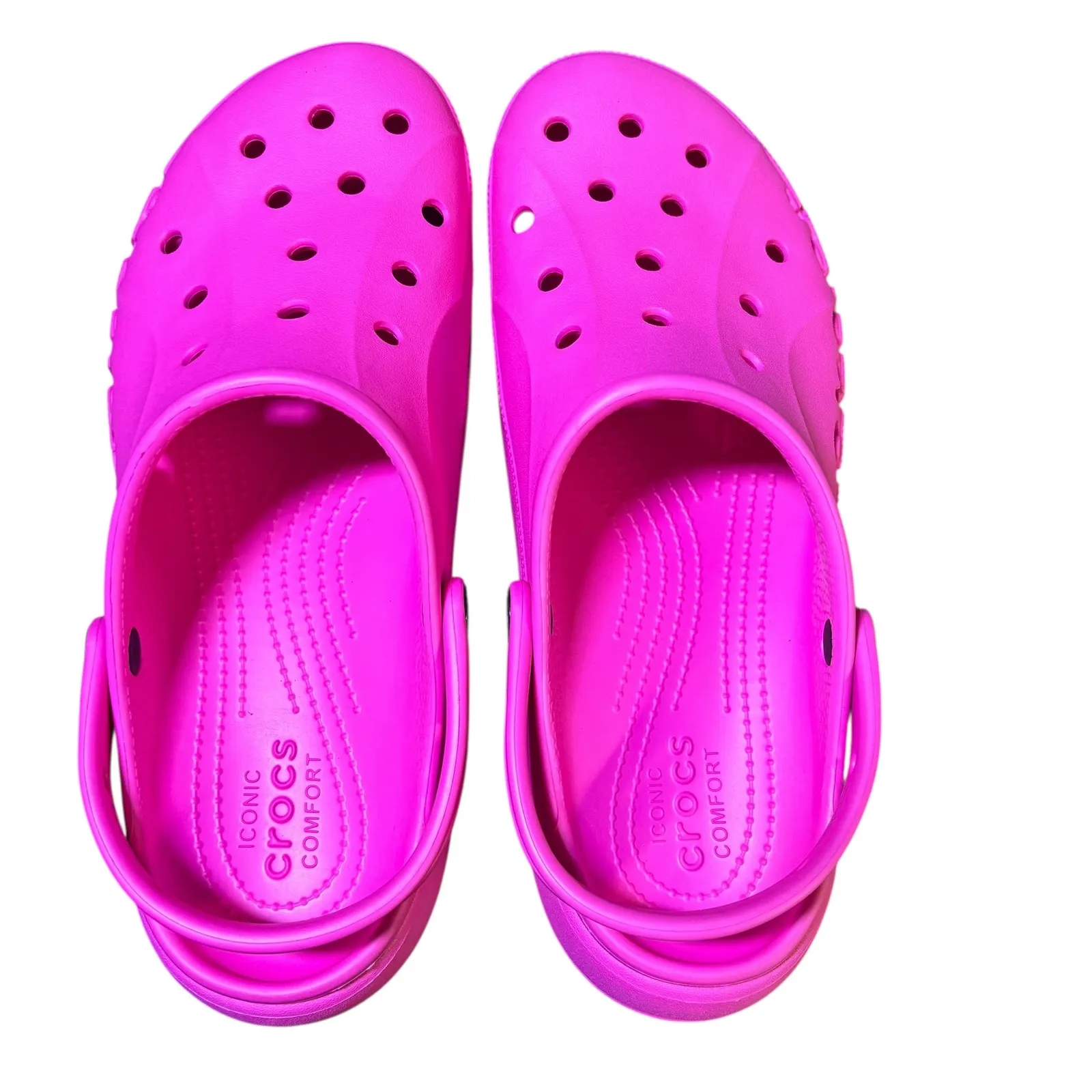 Crocs Classic Platform Clogs Bright Pink Women's Size 11 NEW - Image 5