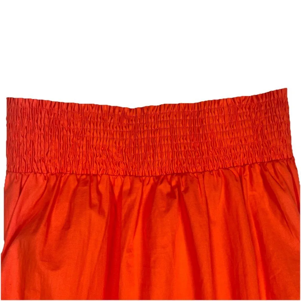 EVEREVE Women’s Orange‎ Sleeveless Sadie Twist Poplin Top Size M Preppy Classic - Image 6
