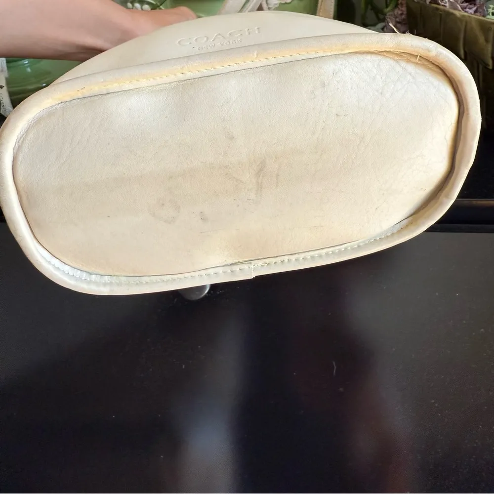 COACH Vintage Tribeca Shoulder Bag in Bone Leather - Image 7