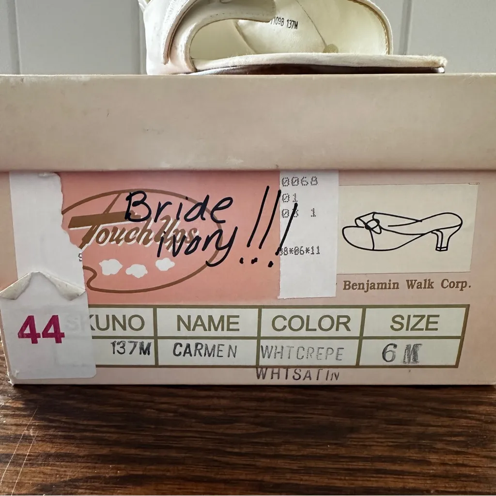 Touch Ups ivory Heels with Rhinestone Accent - Image 3