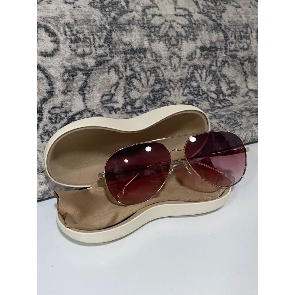 Carrera NEW  Gold Aviator Red Gradient Lense Sunglasses - Image 2