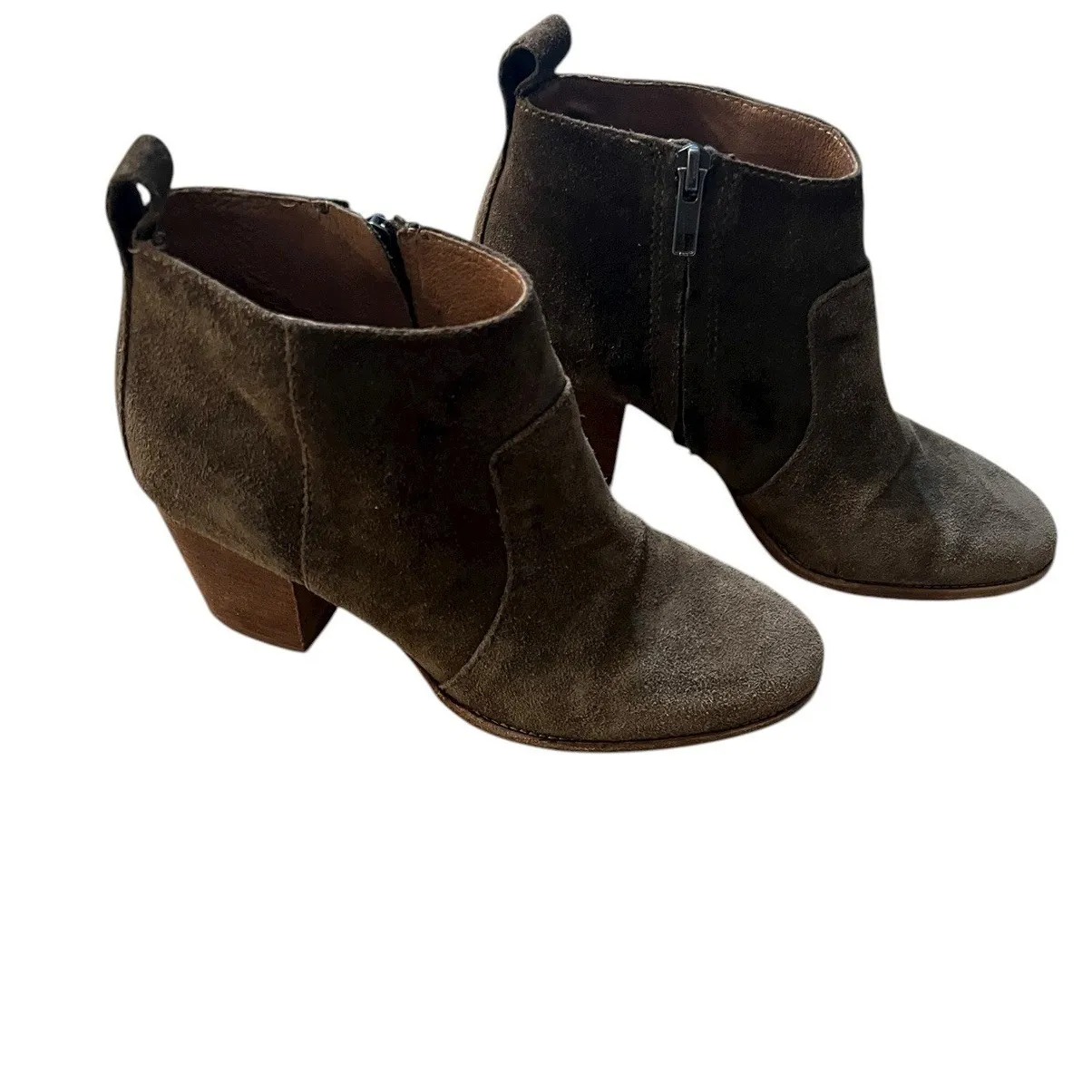 Madewell Ankle Boots‎ Brenner Brown Suede Shoes Size 6.5 - Image 2