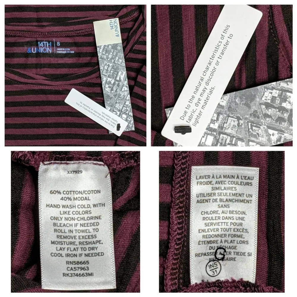 14th & Union Twist Front Tee - Size S - NWT - Image 7