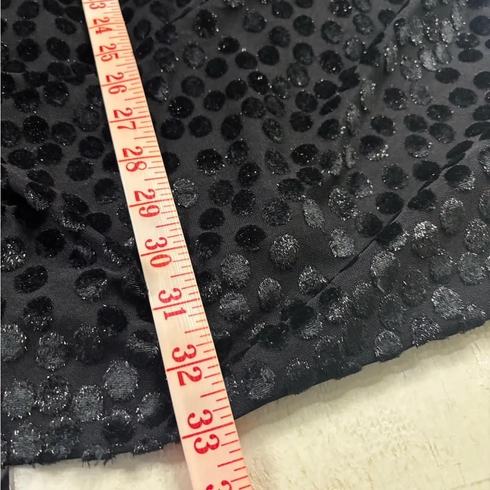 Maje Polka Dot Dress in Black Size Small EU 36 Long Balloon Sleeve Mini V Neck - Image 6