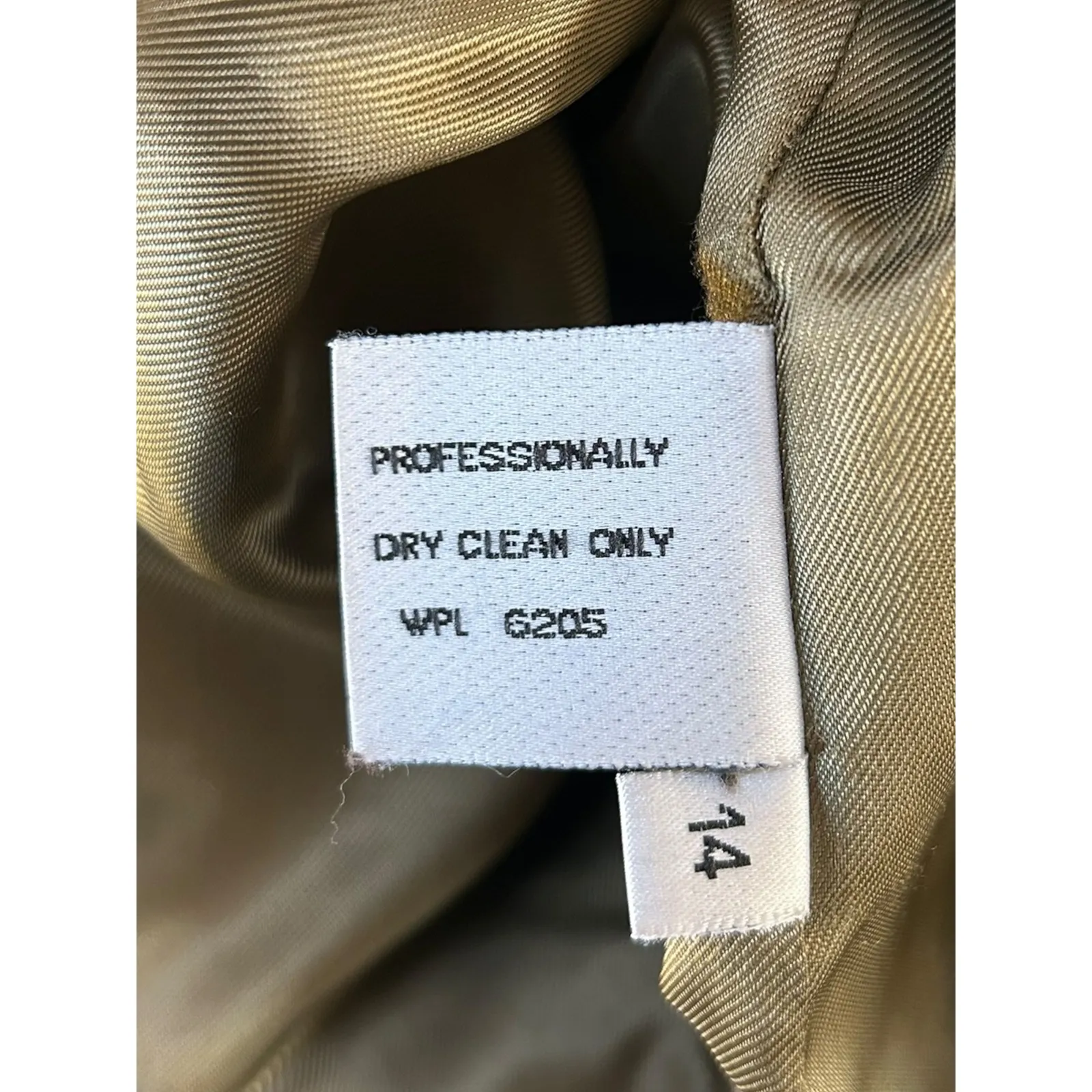 Vintage Bill Blass Loro Piana Wool Cashmere Herringbone Long Jacket Coat Size 14 - Image 8