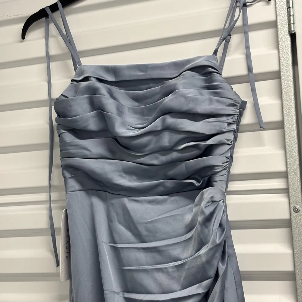 NWT Azazie Strapless Light Blue Gown 4 - Image 12