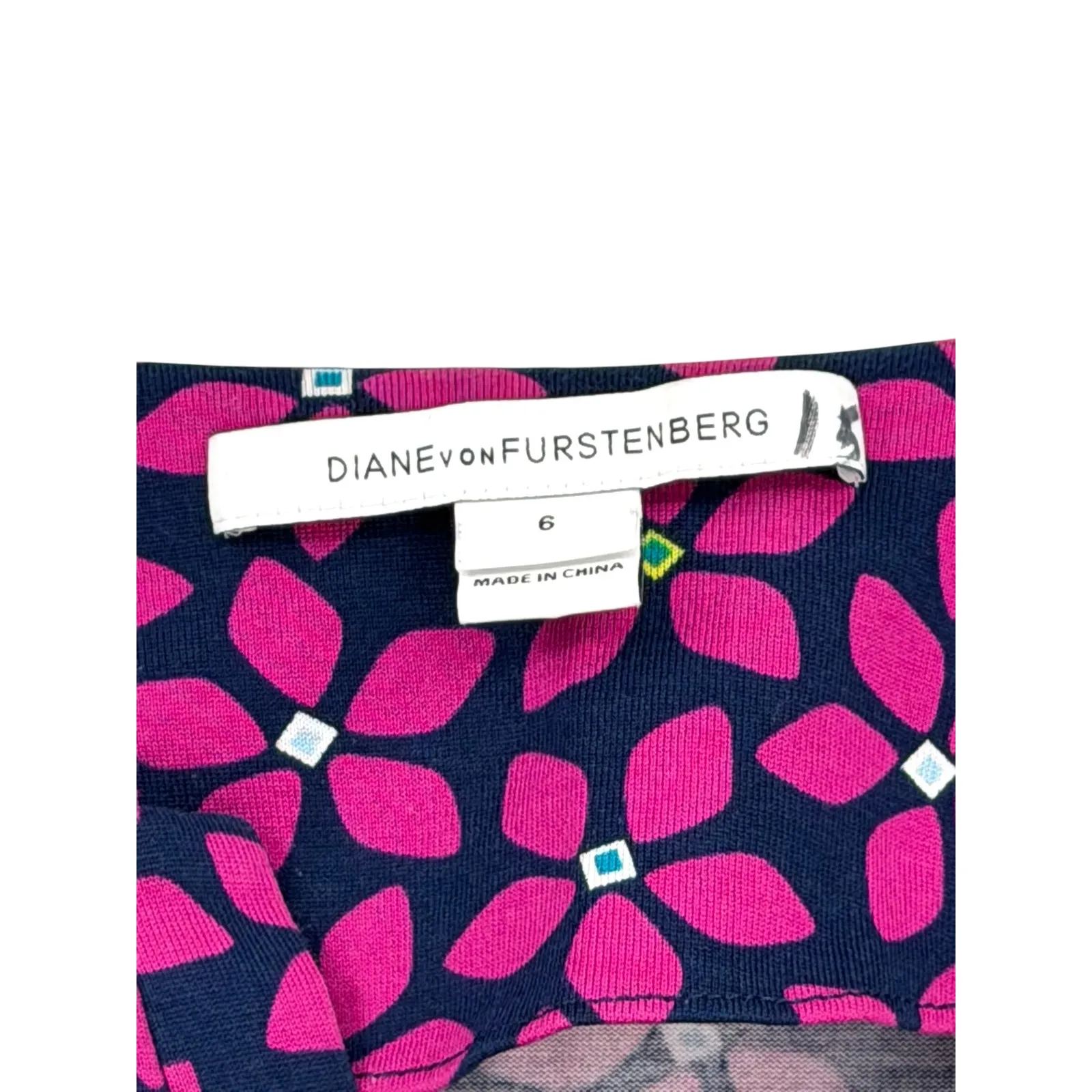 Diane von Furstenberg DVF S Reina tunic shift dress Floral Mini Long Sleeve - Image 5