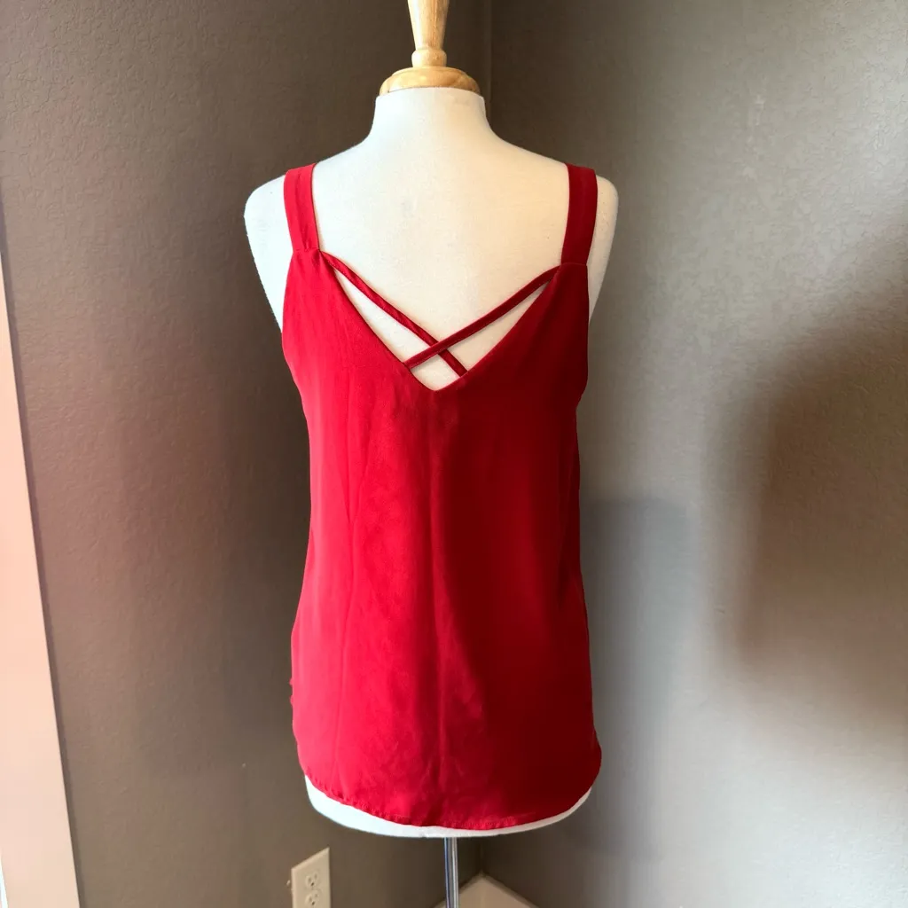 Doe & Rae Scarlet Scallop Camisole Tank Large - Image 2