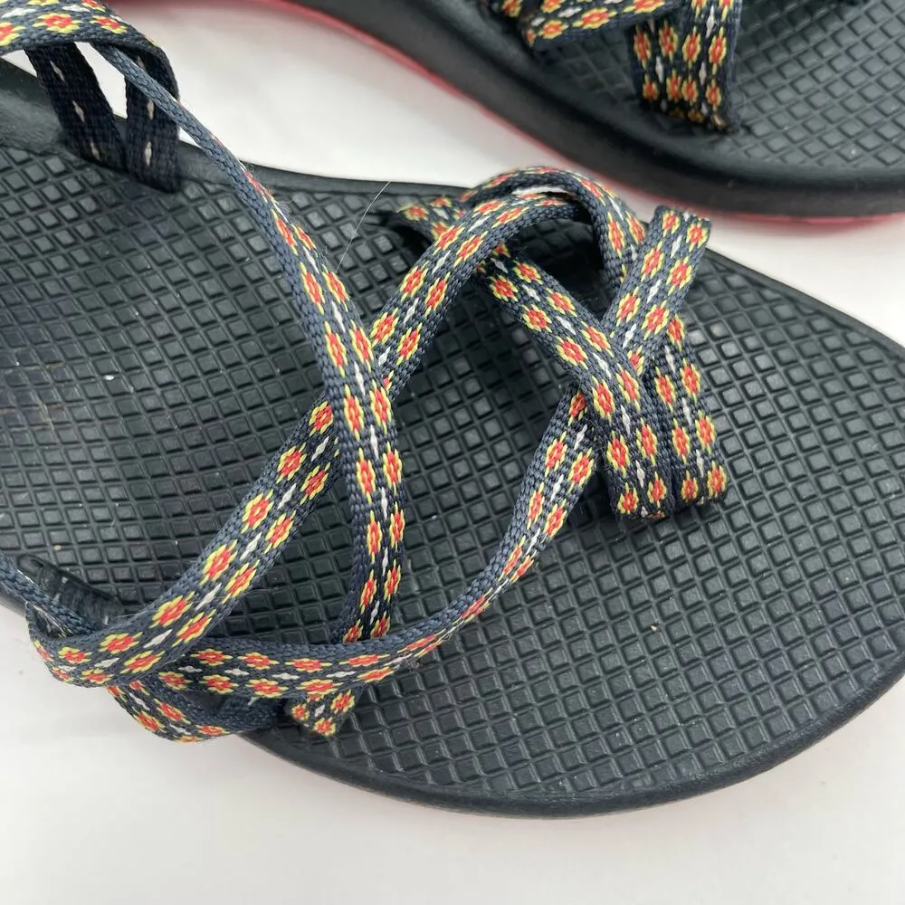 CHACO Sandals Womens Size 10 Classic Z Cloud X2 Adjustable Navy Pink Print Water - Image 8