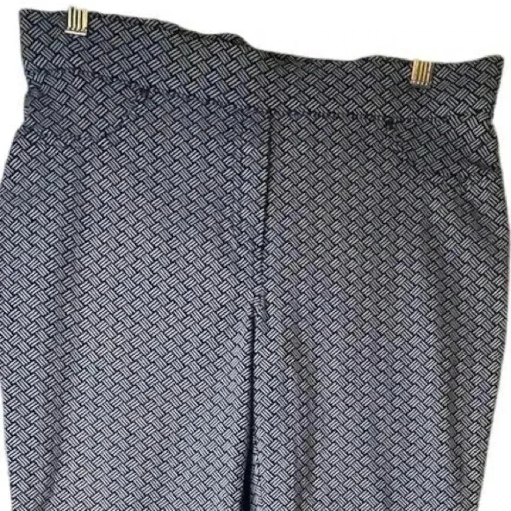 89th & Madison Women's M Geometric Print Blue Dress Pants Casual Size M - Image 3