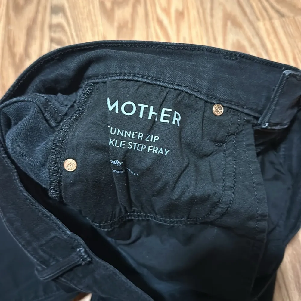 MOTHER stunner zip ankle fray in not guilty Black Size 25 - Image 4