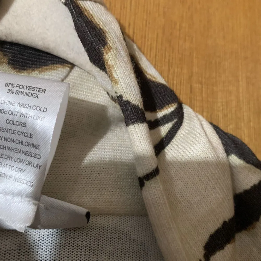 Serengeti Womens Plus Size 2X Multicolor Paisley Artsy Print Open Cardigan - Image 5