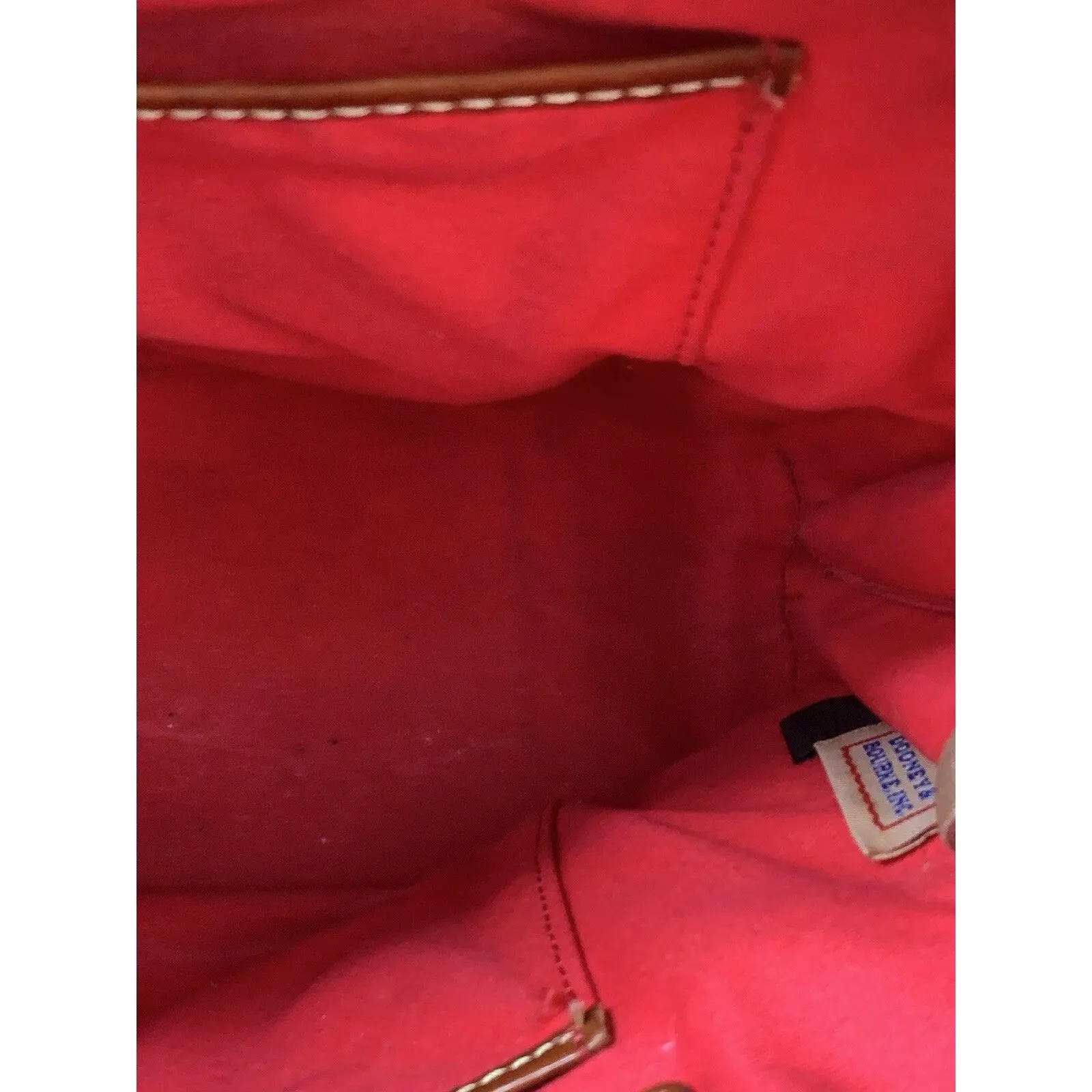 Elephant Gray Zip Zip Satchel With Registration Card Dooney Bourke - Image 7