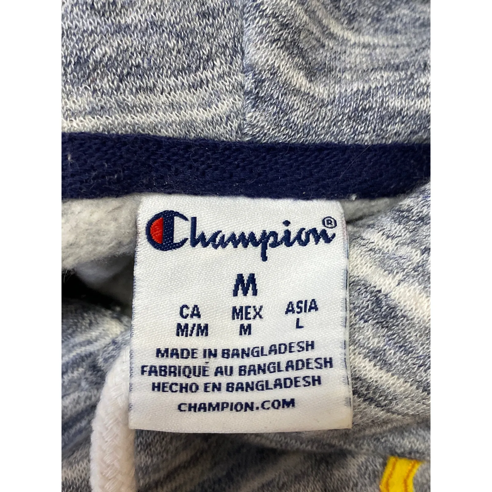 Champion Women's Gray University of Michigan Hoodie Hooded Sweatshirt Top Sz M - Image 3