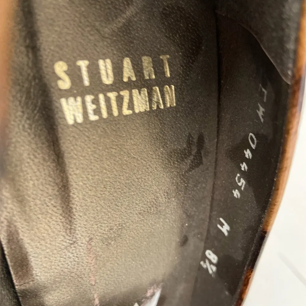 Stuart Weitzman 8.5 cheetah leopard print sexy open toed heels $100 - Image 3