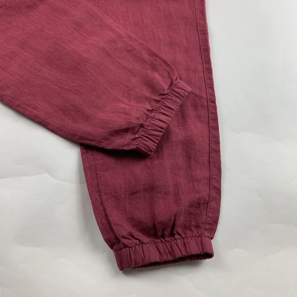 Athleta  Wine Linen Cabo Jogger Pant 6 - Image 6