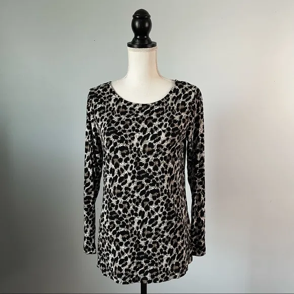 MARIO SERRANI | Animal Print Top Sz S - Image 5