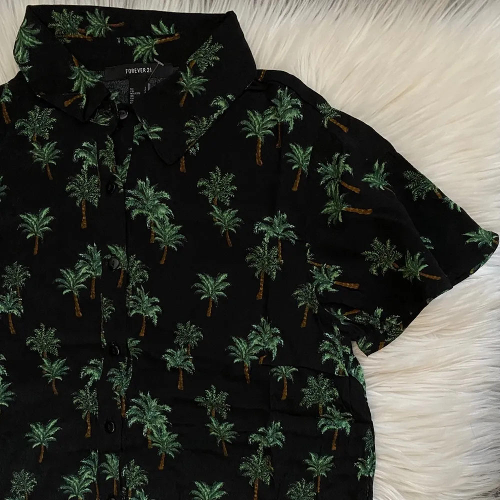 F21 palm print collared mini dress - Image 8