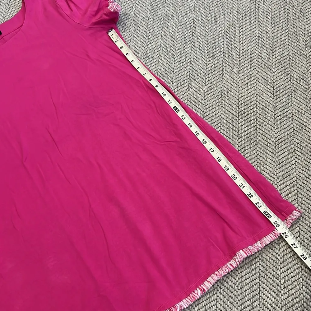 tribal femme Dress with fringe trim Pink Size XL - Image 5