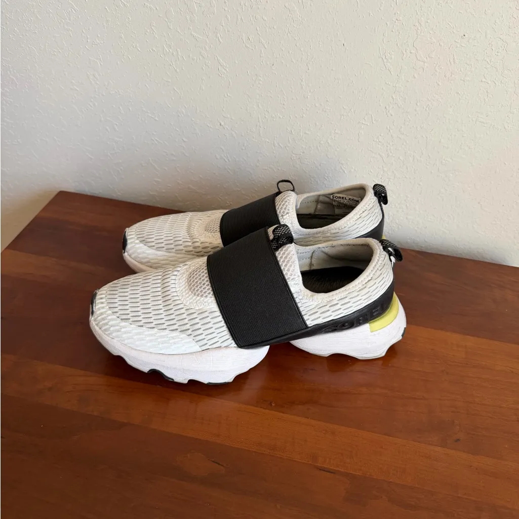 Sorel Kinetic Impact Strap Gray White Slip On  Sneakers Womens 6.5 Athletic Gorp - Image 2