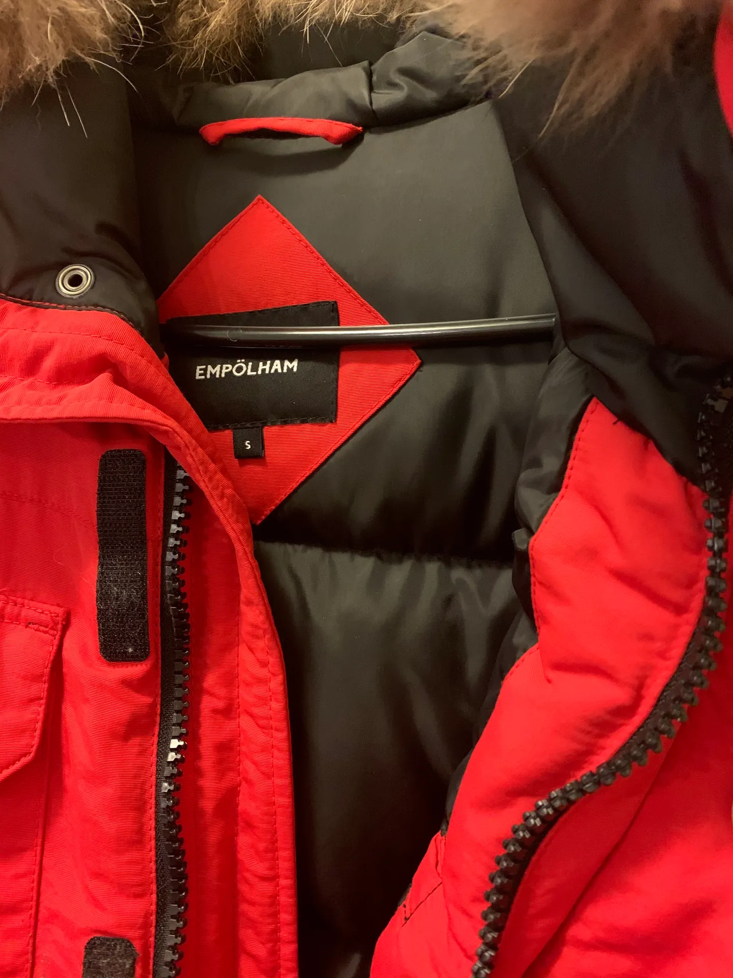 Empolham Hooded Parka Ski Snowboard Jacket Red - Image 2