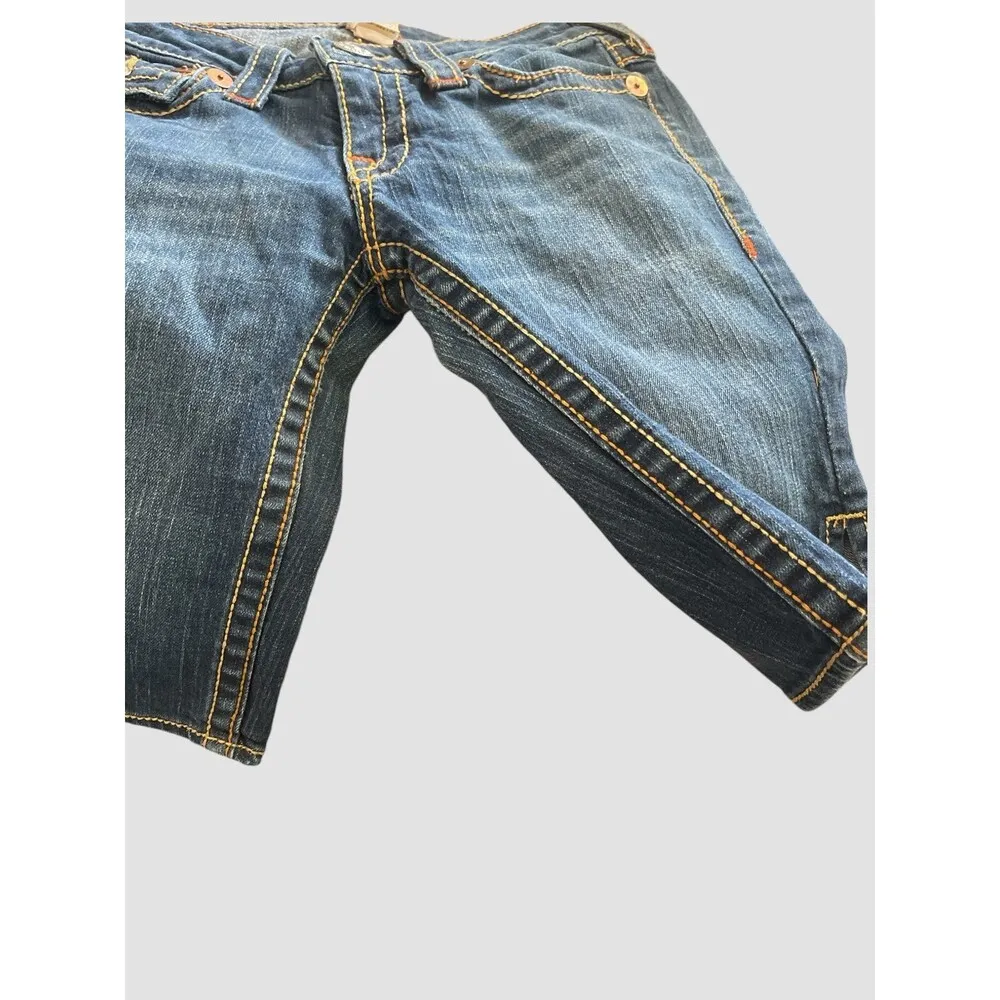 True Religion Shorts Denim Joey Short Big T Womens Size 26 Made In USA Vintage - Image 6