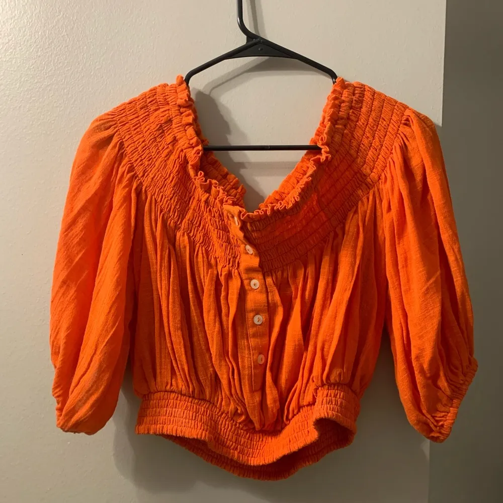 Orange  off shoulder top - Image 3