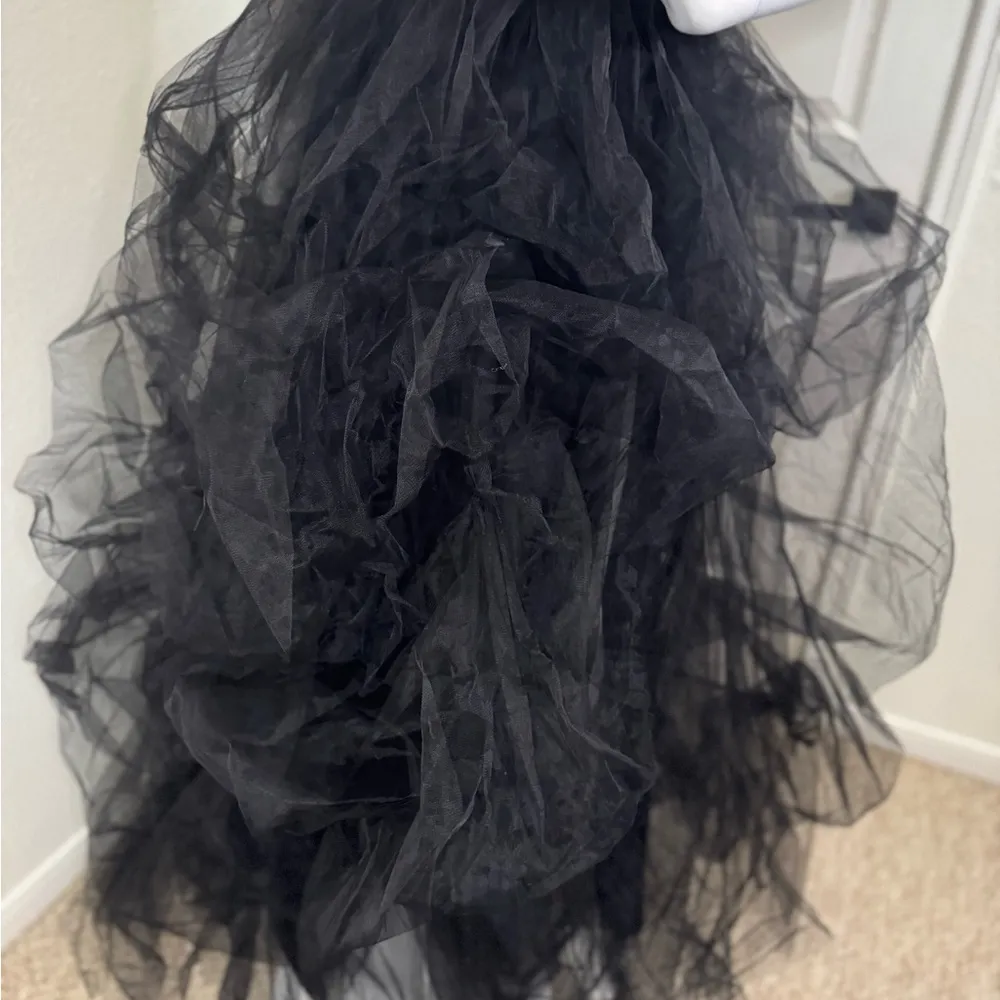 WDPL WOMENS SOLID BLACK COLORED LONG SKIRT SIZE 5XL. B1 - Image 4